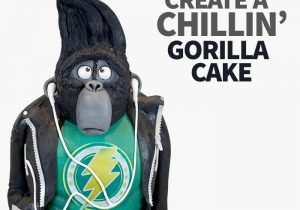 create a chilling gorilla cake